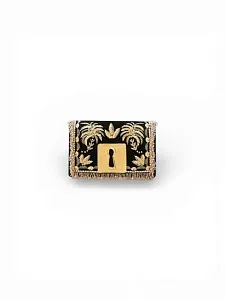 Schiaparelli Клатч Pochette Chaine Bijoux Trou De Serrure - фото 1