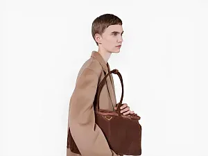 Prada Сумка большая Bonnie Cocoa Brown - фото 2