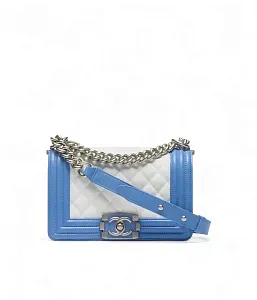Chanel Сумка Boy White and Blue - фото 1