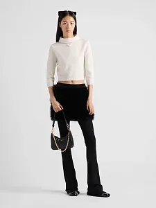 Prada Кожаная мини-сумка Re-Edition Black - фото 2