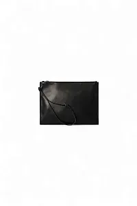 The Row Клатч Wristlet Pouch Black из кожи Black - фото 1
