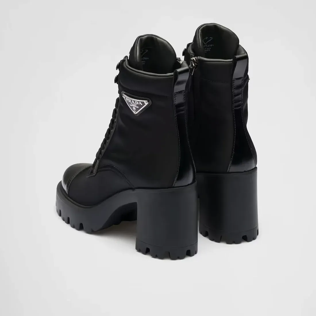 Prada Ботинки из Re-Nylon и кожи - фото 5