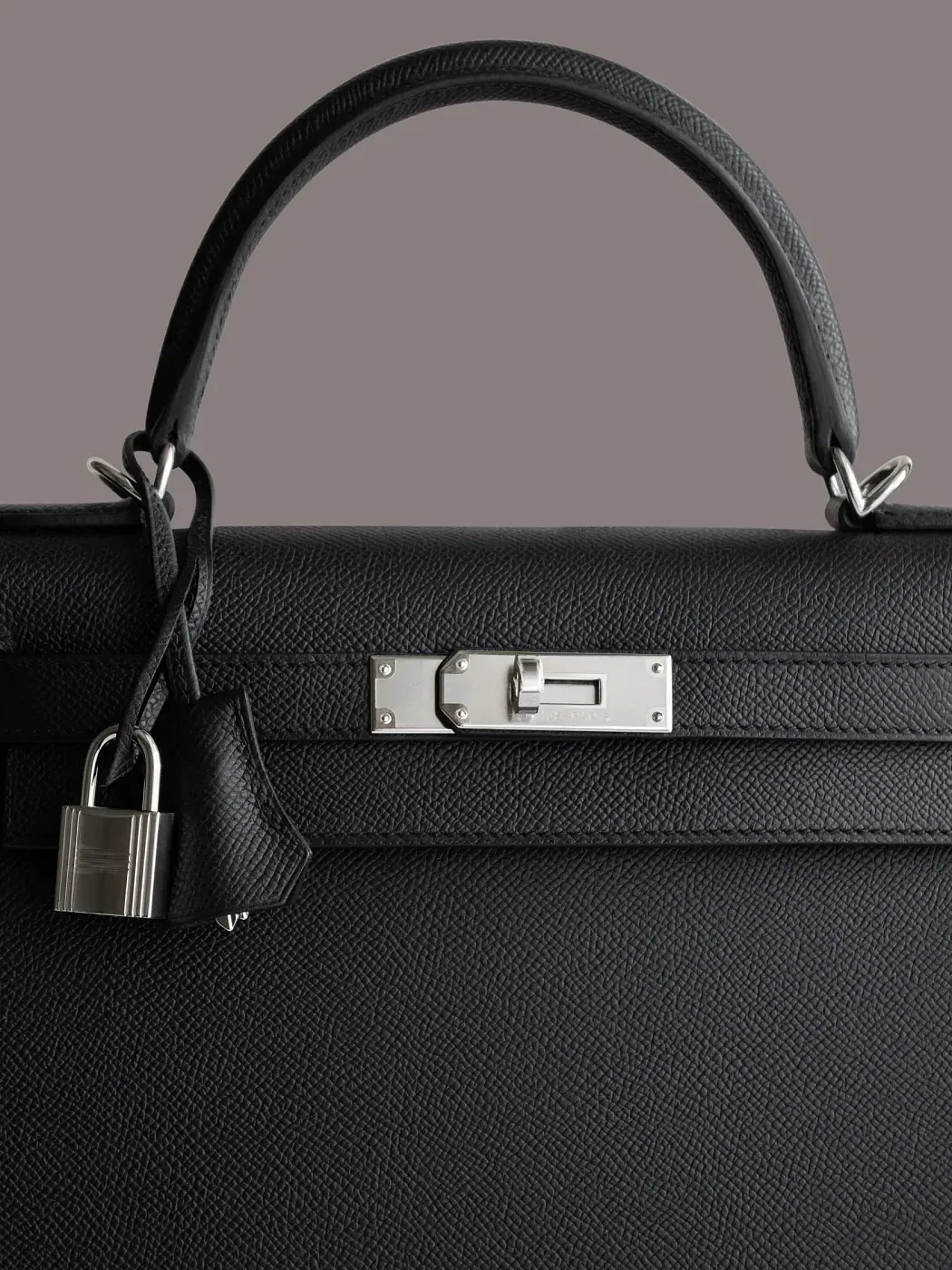 Hermès Cумка Kelly Sellier 28 Black Epsom Palladium Hardware - фото 3