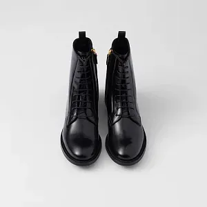 Prada Ботинки из матовой кожи - фото 4