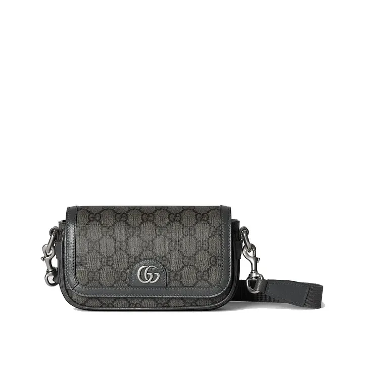 Мини-сумка на плечо Ophidia Gucci Grey / Black - фото 1