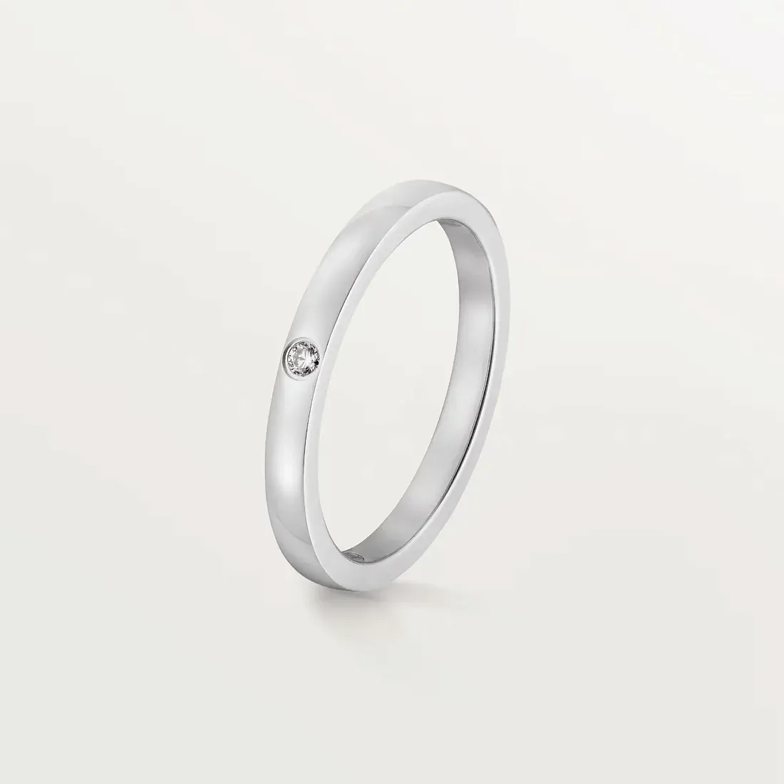 Cartier Обручальное кольцо с 1 бриллиантом Ballerine 2,1 мм - фото 2