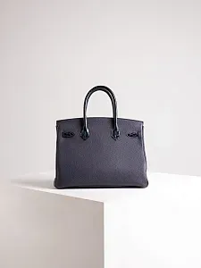 Hermès Cумка Birkin 30 Touch Bleu Nuit Togo Croco Nilo Lisse Palladium Hardware - фото 4