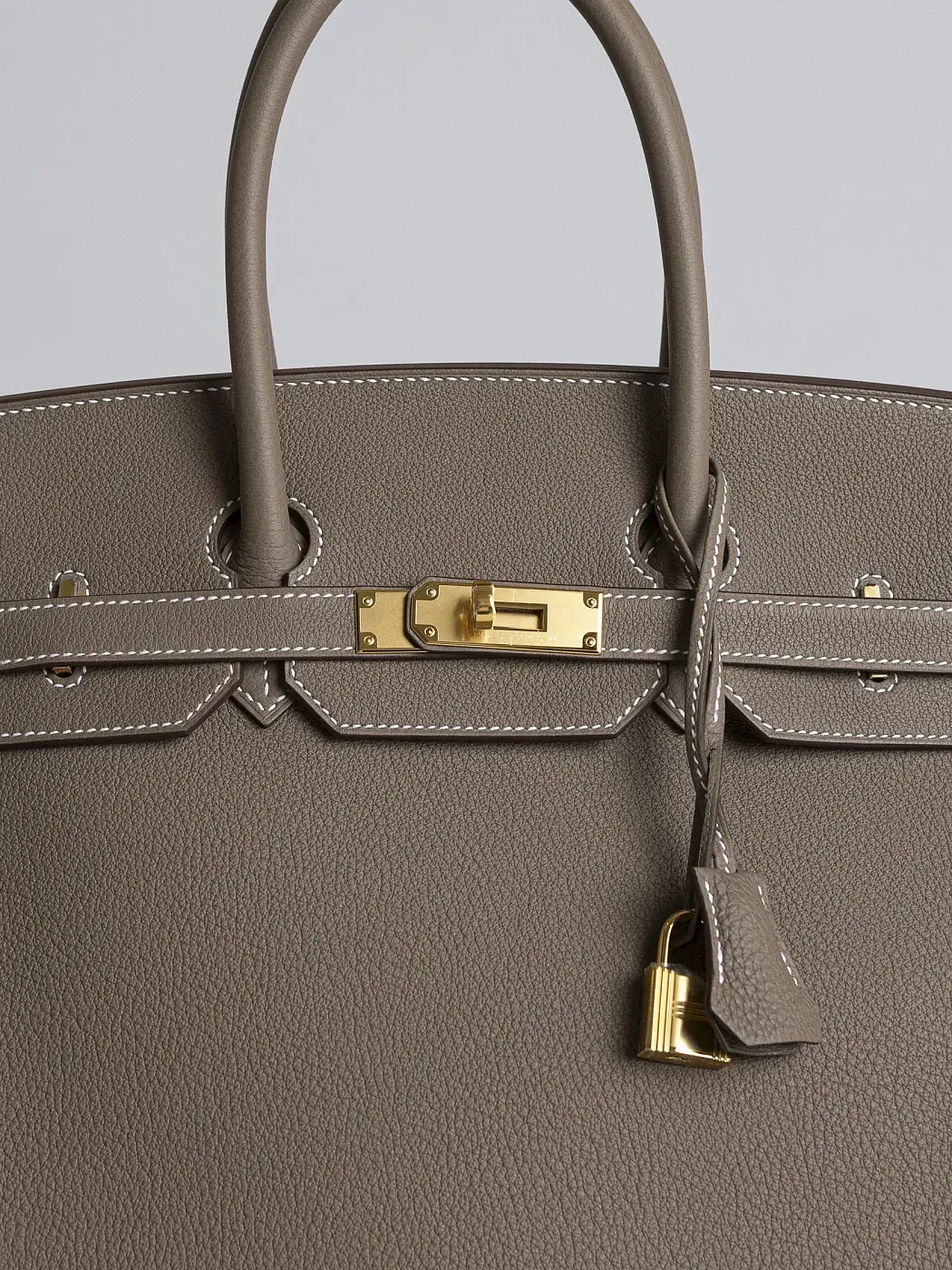 Hermès Сумка Birkin 35 Etoupe Togo Gold Hardware - фото 3