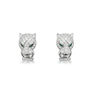 Cartier Серьги Panthere de earrings, paved - фото 1