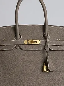 Hermès Сумка Birkin 35 Etoupe Togo Gold Hardware - фото 3