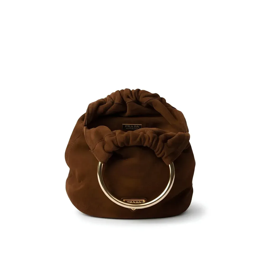 Prada Мини-сумка из замши - фото 5