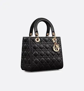 Dior Сумка Lady среднего формата Black - фото 5
