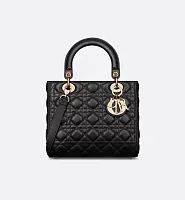 Dior Сумка Lady среднего формата Black - фото 1