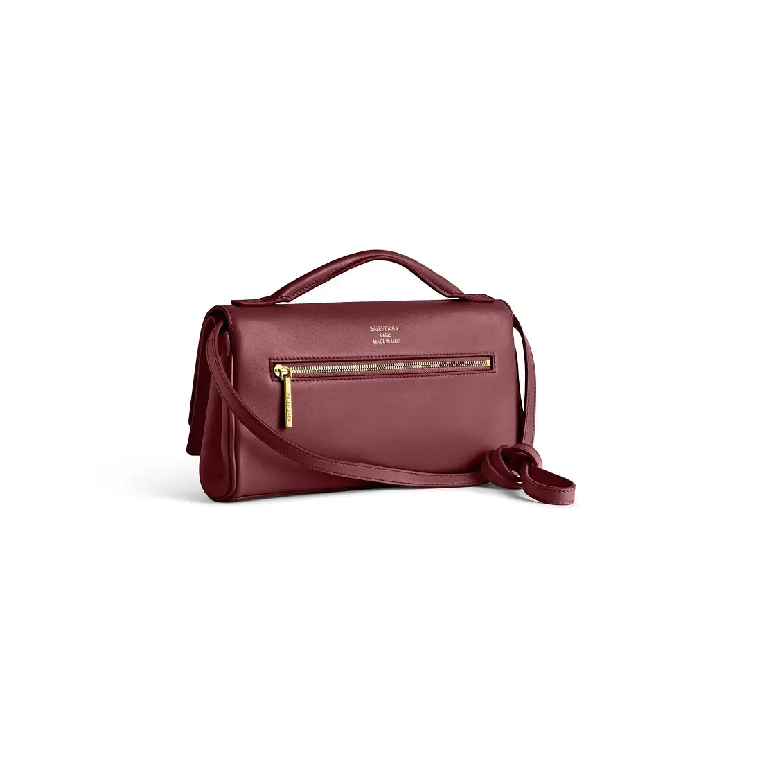 Balenciaga Клатч Bel Air маленького формата Dark Burgundy - фото 4