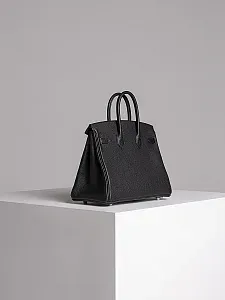 Hermès Сумка Birkin 25 Black Togo Palladium Hardware - фото 6