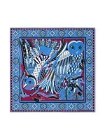 Louis Vuitton Платок-каре Feathers 70 Blue - фото 1