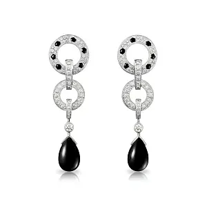 Cartier Серьги Panthere de earrings, paved - фото 1