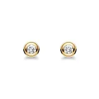 Cartier Серьги d'Amour stud earrings, 2 diamonds, mini model Yellow Gold - фото 1