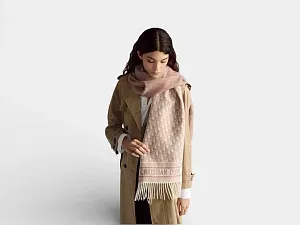 Dior Шарф Oblique Beige - фото 5