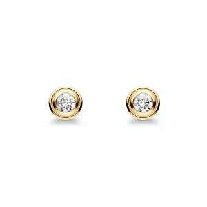 Cartier Серьги d'Amour stud earrings, 2 diamonds, mini model Yellow Gold - фото 1