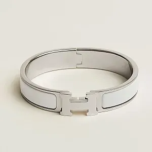 Hermès Браслет Clic H White - фото 1