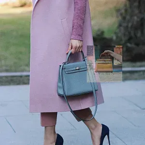 Hermès Kelly 25 Gris Mouette Togo Palladium Hardware - фото 4