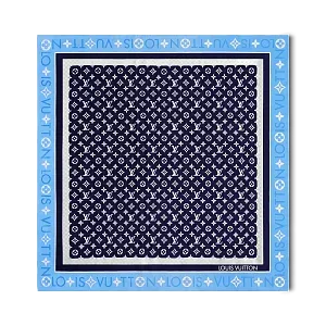 Louis Vuitton Платок-каре Monogram Infinity 90 Bleu Marine - фото 1
