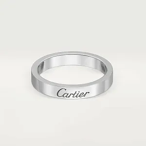 Cartier Обручальное кольцо C de Men 3 мм Platinum - фото 1