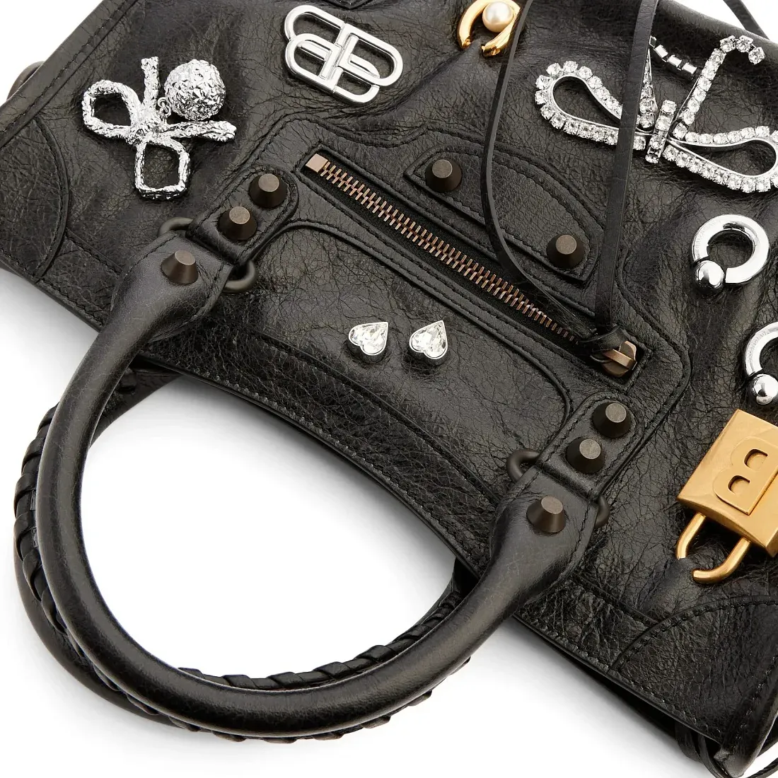 Balenciaga Сумка Le City With Pins маленького формата - фото 7