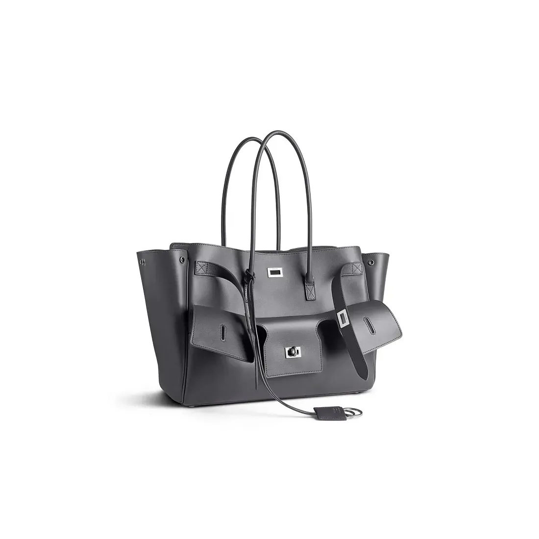 Balenciaga Сумка Bel Air среднего формата Grey - фото 2