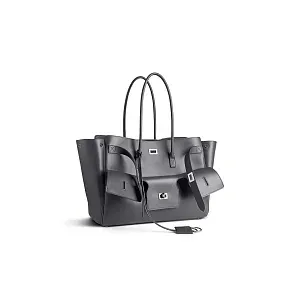 Balenciaga Сумка Bel Air среднего формата Grey - фото 2