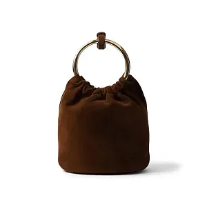 Prada Мини-сумка из замши - фото 4