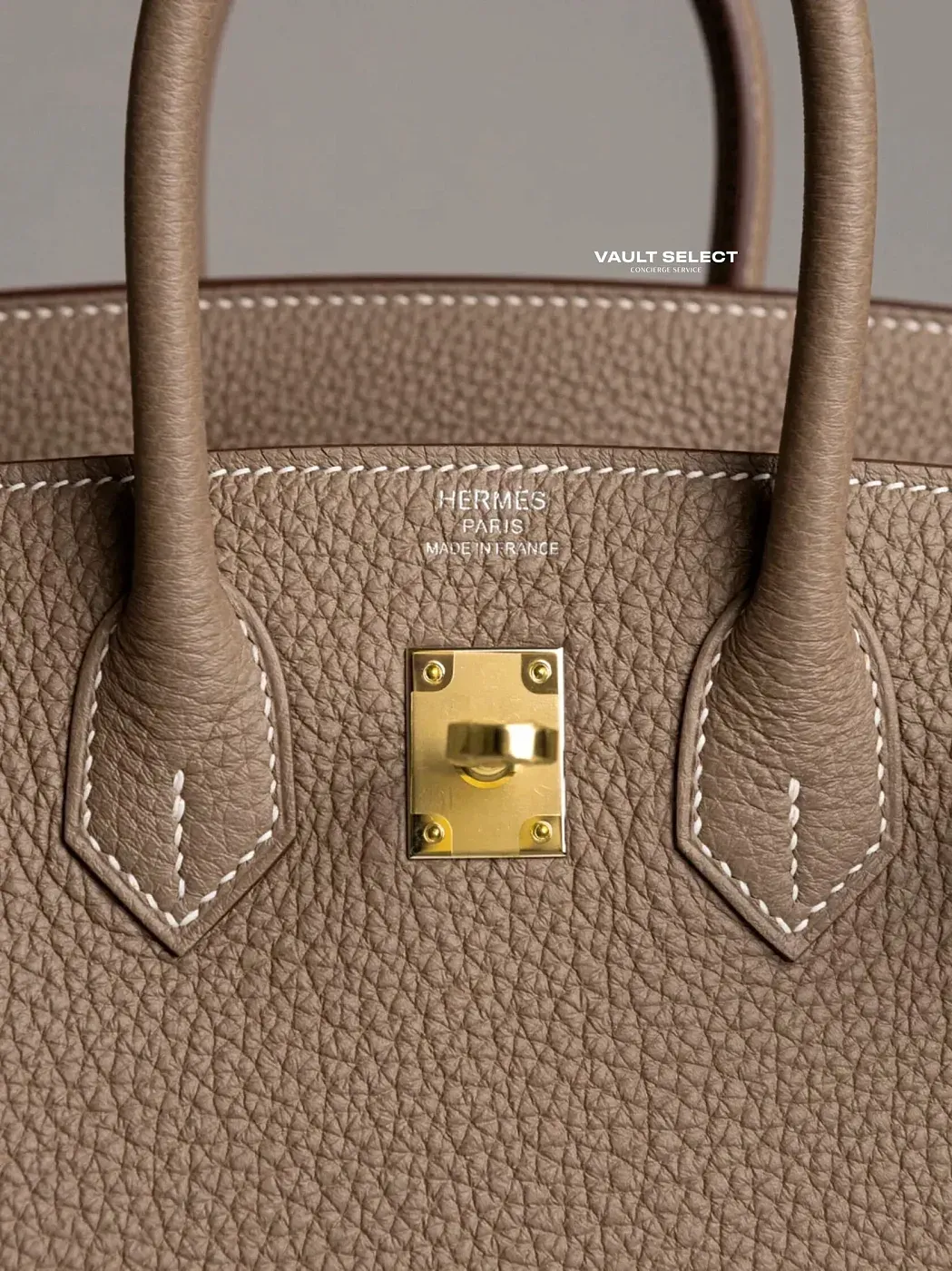 Hermès Сумка Birkin 25 Etoupe Togo Gold Hardware - фото 3