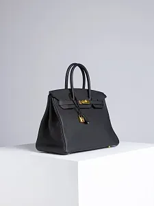 Hermès Сумка Birkin 35 Black Togo Gold Hardware - фото 6