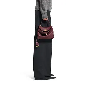 Balenciaga Сумка Rodeo мини формата Dark Burgundy - фото 9