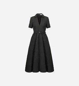 Dior Платье миди с поясом - фото 1