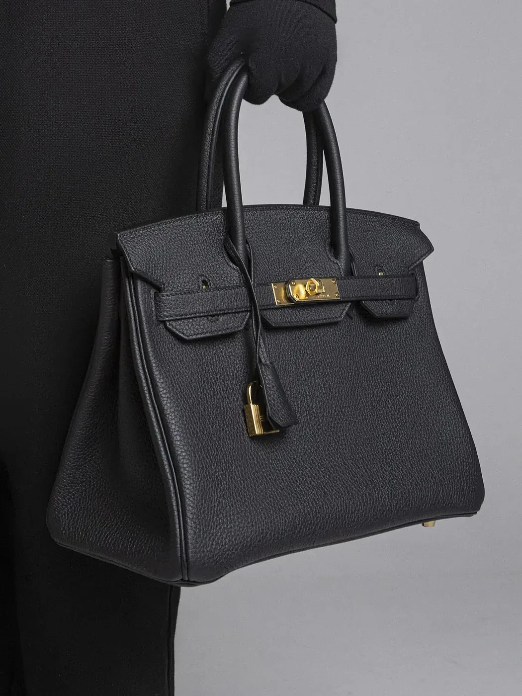 Hermès Cумка Birkin 30 Black Togo Gold Hardware - фото 2
