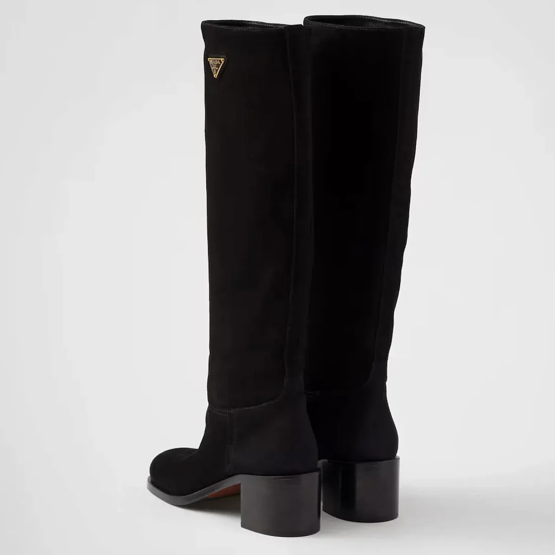 Prada Замшевые сапоги Black - фото 5