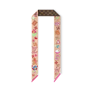Louis Vuitton Шелковая лента Xmas Vivienne BB Brown - фото 1