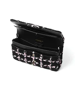 Chanel Классическая сумка 11.12 Black, Light Pink and White - фото 3