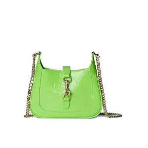Gucci Мини-сумка Jackie Notte Electric Green Patent - фото 1