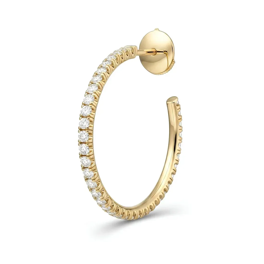 Cartier Серьги Etincelle de hoop earrings, medium model, paved - фото 3