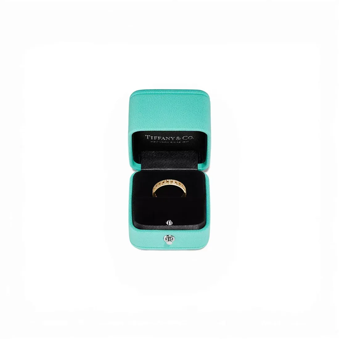 Tiffany & Co. Обручальное кольцо T True Narrow Ring in Gold with Pave Diamonds - фото 5