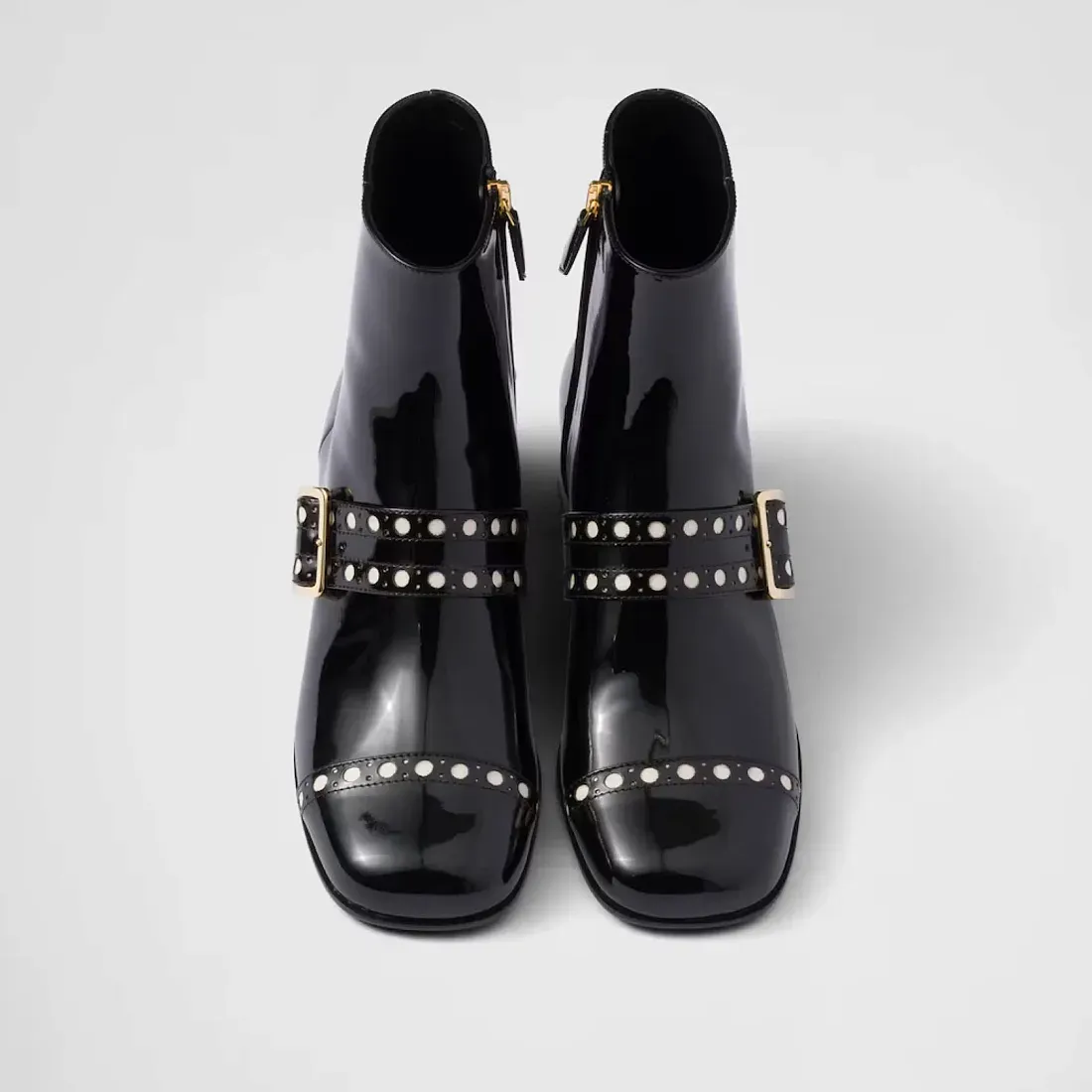 Prada Ботинки из лакированной кожи - фото 3