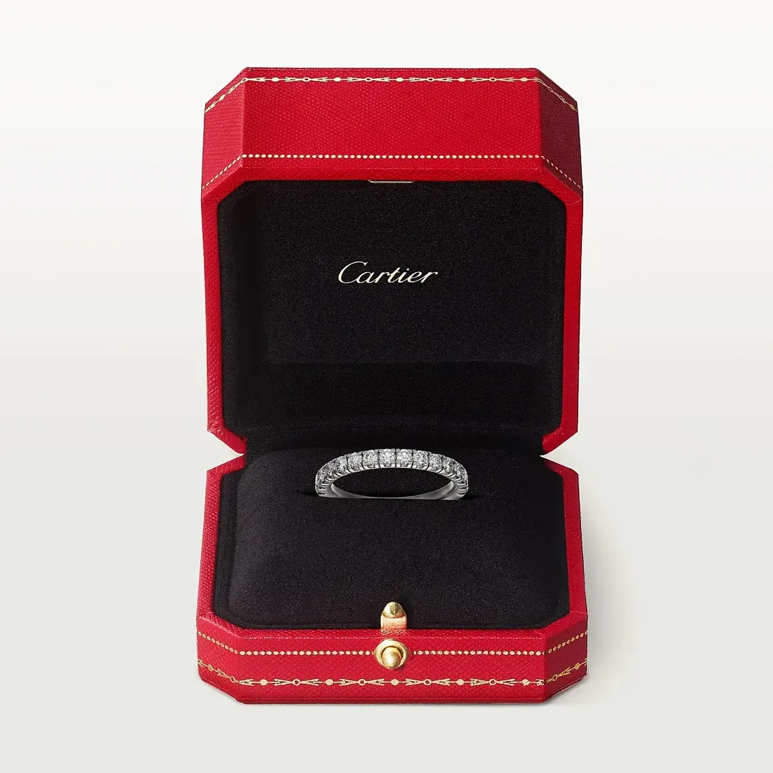 Cartier Обручальное кольцо с бриллиантовым паве Etincelle de 3,5 мм Platinum - фото 4