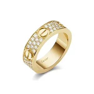 Cartier Кольцо Love ring, classic model, paved, - фото 3