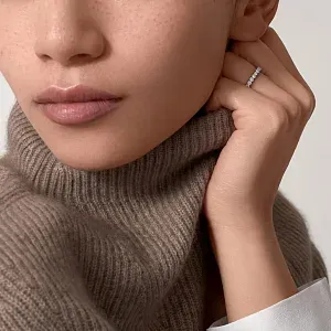 Cartier Обручальное кольцо с бриллиантовым паве Etincelle de 2,6 мм Platinum - фото 2