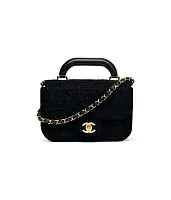 Chanel Мини-сумка Flap Black - фото 1