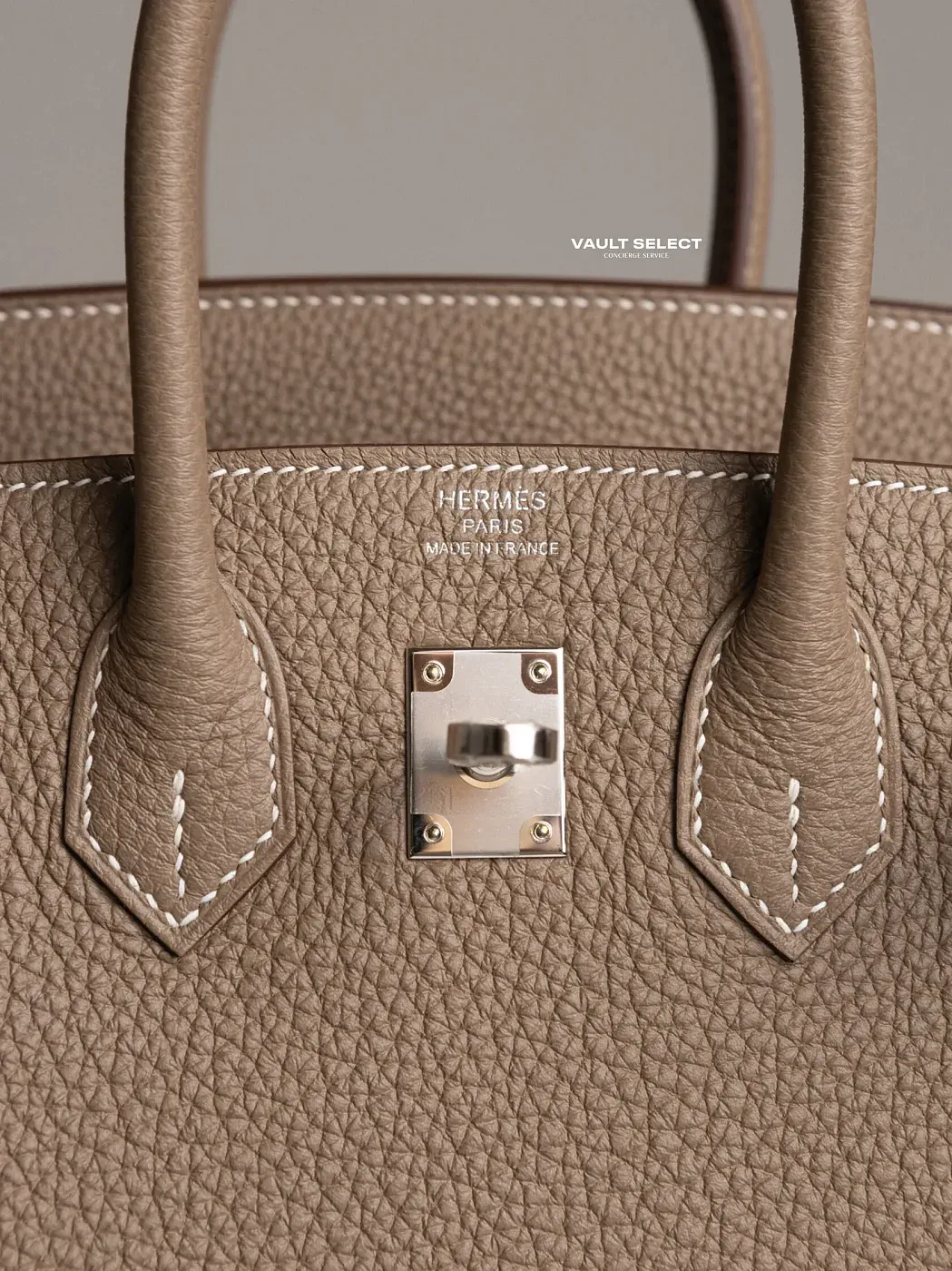 Hermès Сумка Birkin 25 Etoupe Togo Palladium Hardware - фото 3