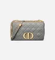 Dior Сумка Caro среднего формата Stone Gray - фото 1